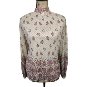 NANCY Greer Vintage Cottagecore Floral blouse. Size 14